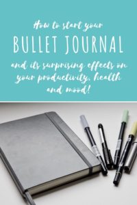How to start your bullet journal and its surprising effects on your productivity, health and benefits | www.westcoastdreaming.com/how-to-bullet-journal