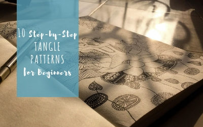 10 Step by Step Tangle Patterns for Beginners