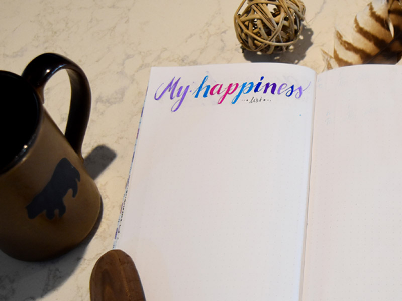 my happiness list | Self-Care | BuJo