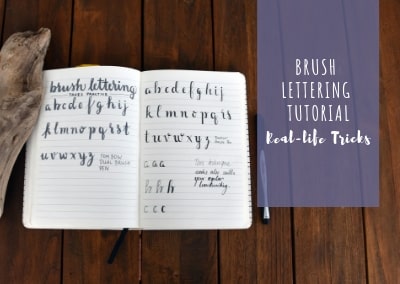 Brush lettering tutorial: Real-life tricks