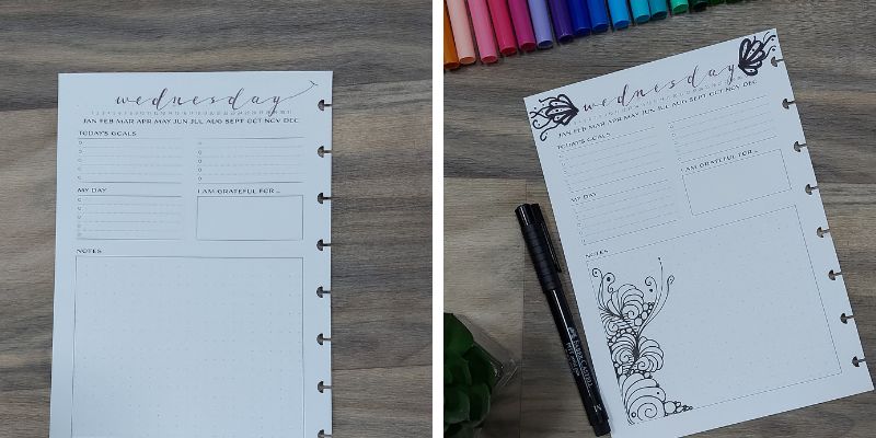 Easily fix mistakes in your bullet journal by making the mistake into something new.