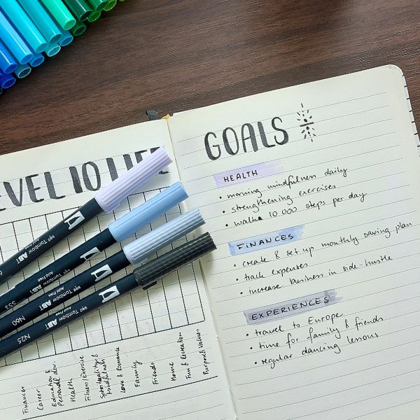 example life goals | reflection using a journal