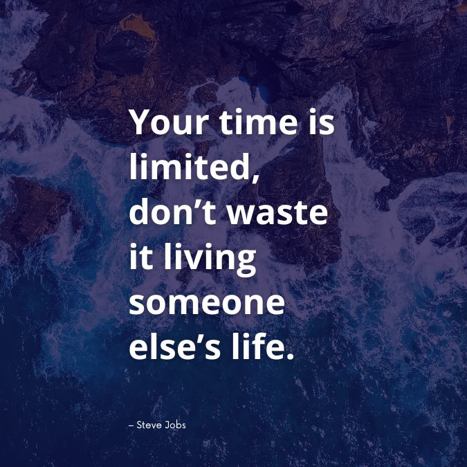 Your time is limited quote | The priority paradox by West Coast Dreaming