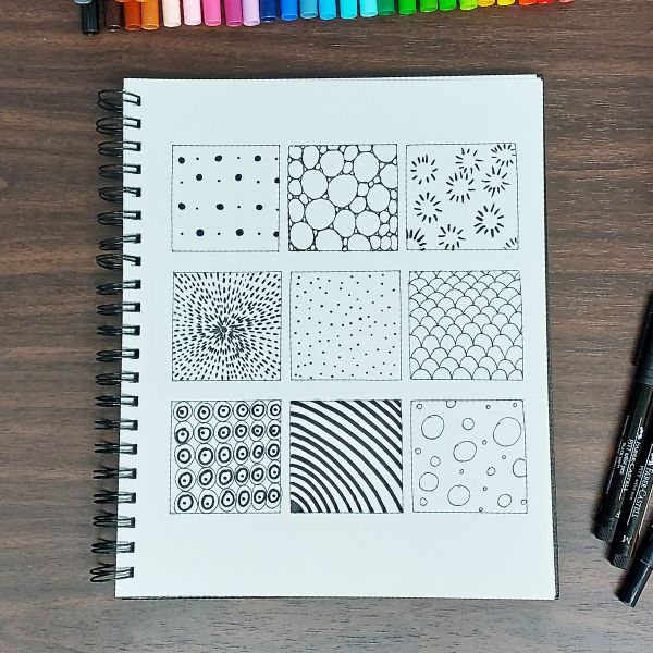 random designs and patterns to draw