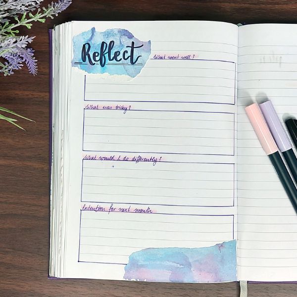 monthly reflection page
