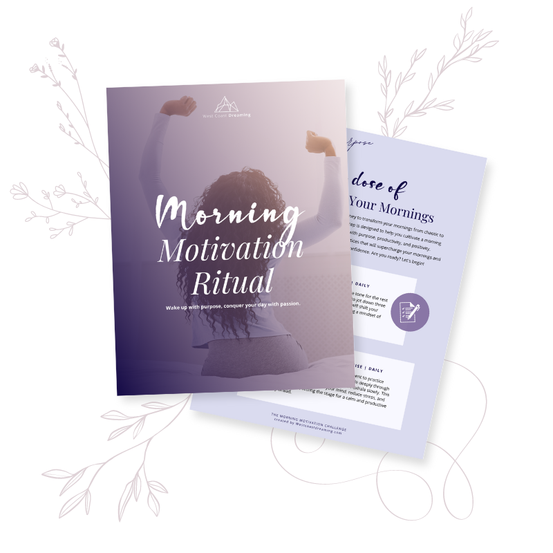 Morning Motivation Ritual pages preview