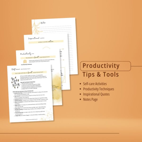 Productivity Tips and tools | Radiant Focus Productivity Planner