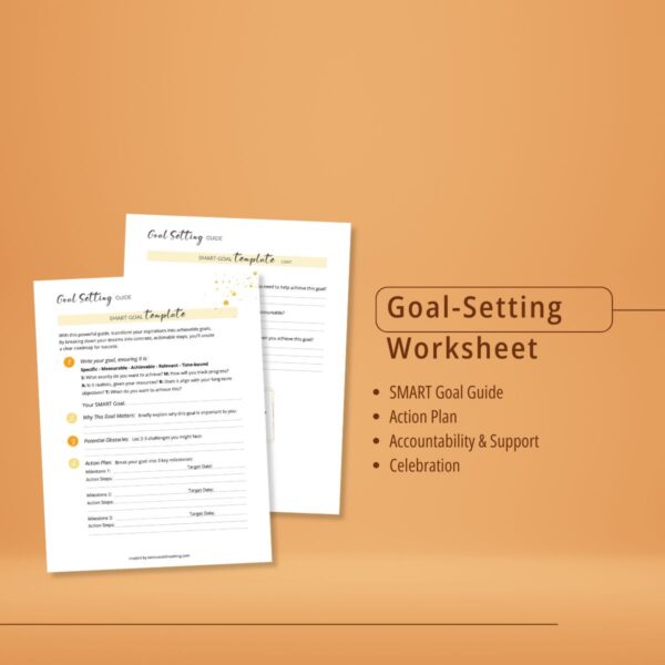 Goal-Setting Worksheet | Radiant Focus Productivity Planner