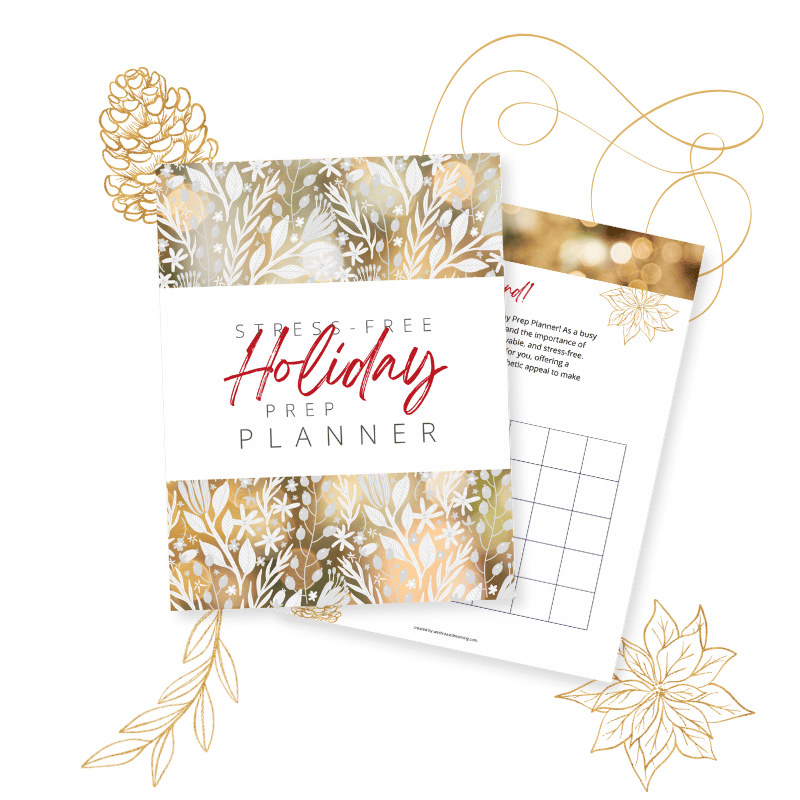 Holiday Prep Planner pages