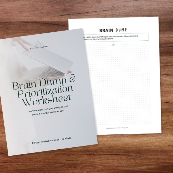 Brain dump and Prioritization worksheet