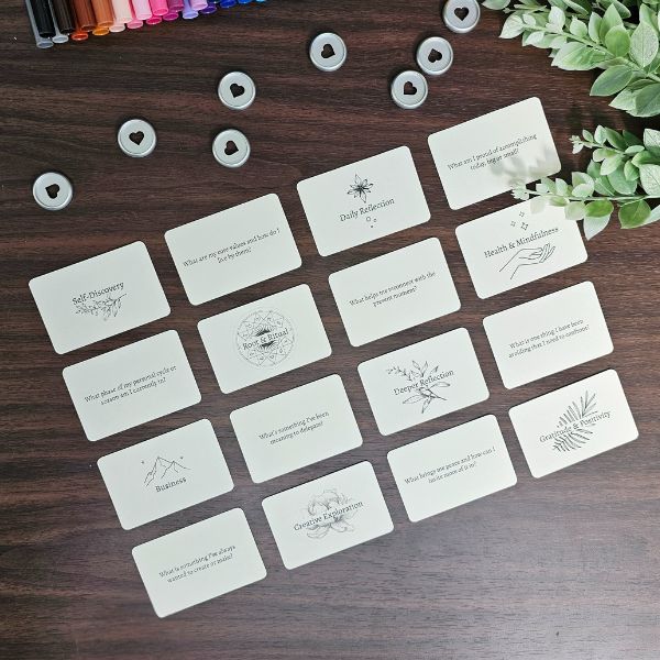 Root & Ritual Journaling Prompt Card Set Sample View