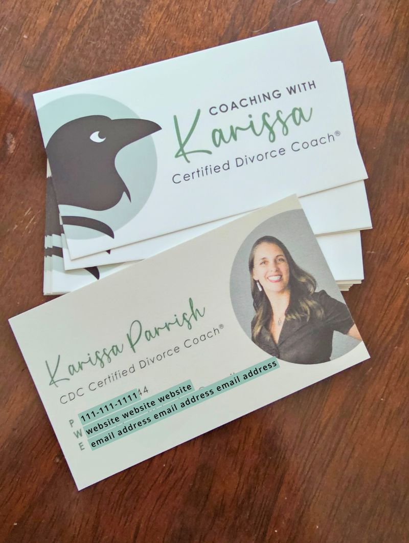 Coaching with Karissa Business Cards