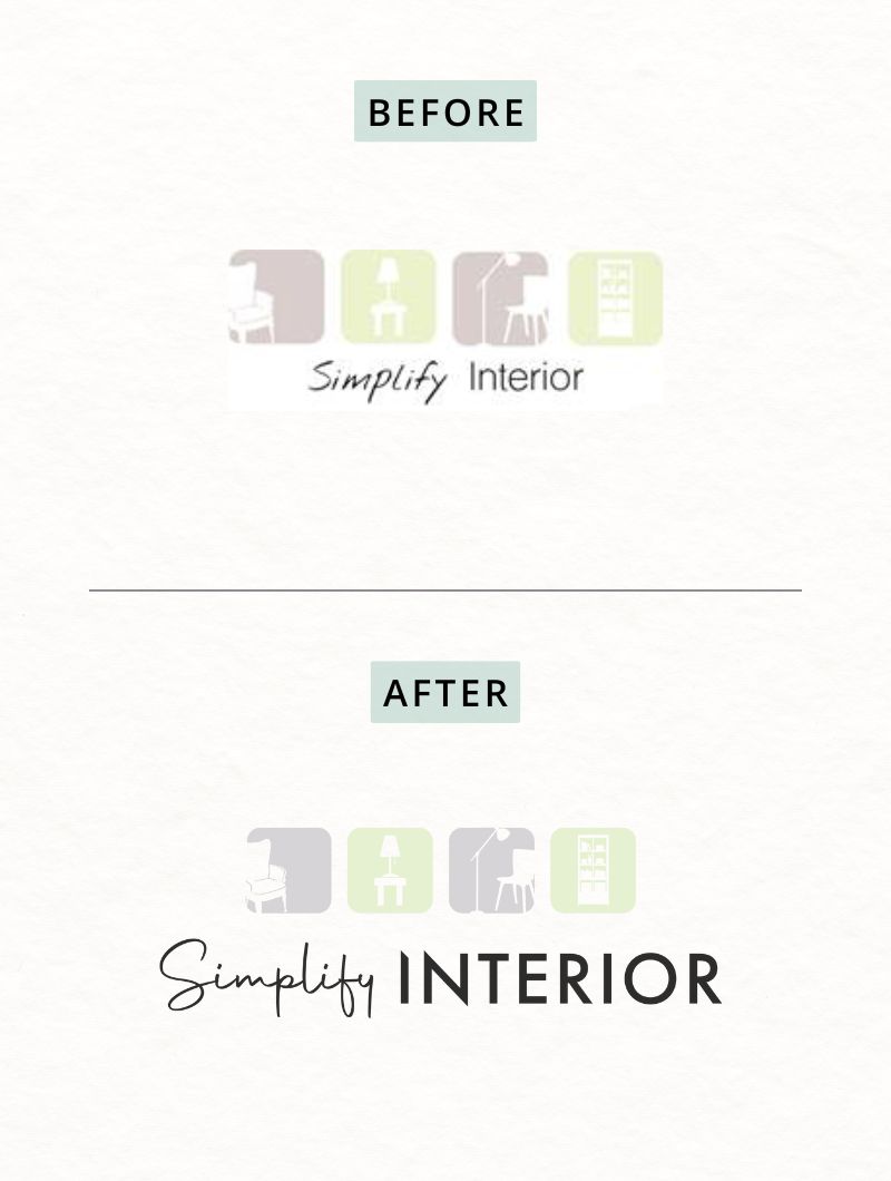Simplify Interior Client Project 02 Simplified Interior Before and After