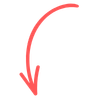 curved arrow coral red_pointing down